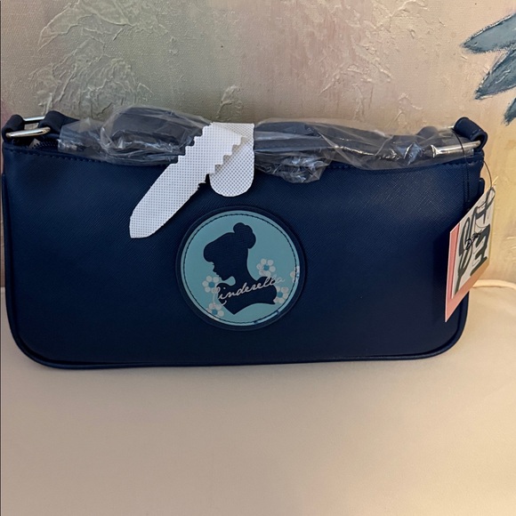 Danielle Nicole Disney Cinderella Crossbody  Navy Blue Shoulder Bag New! - Picture 2 of 9